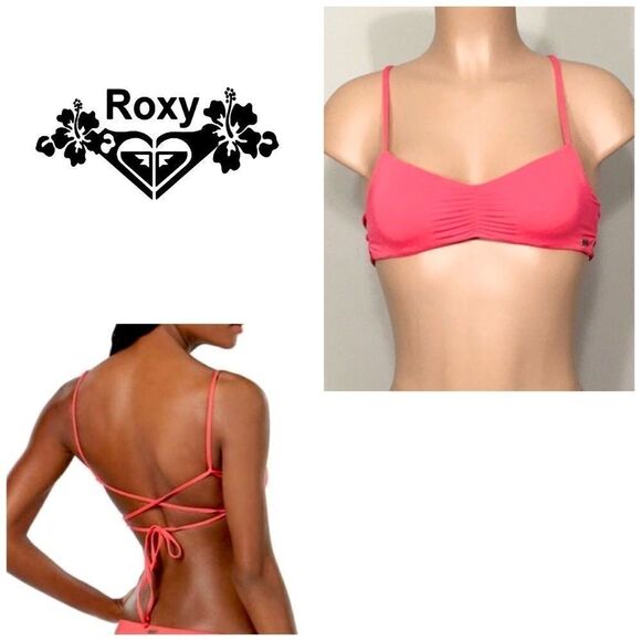 ROXY coral bikini top. NWT - Picture 8 of 8